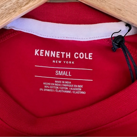 ⬇️NWT Kenneth Cole Men’s Slim Fit Lightweight Shirt Size S Color Savvy Red - Picture 3 of 9